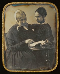 Woman Reading to a Girl by Unbekannt Unbekannt
